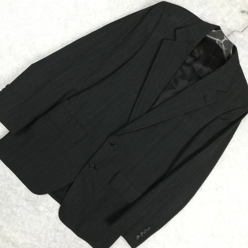 Christian Brooks Mens Suit Blazer Jacket Pants 100% Pure Wool Gray‎ Plaid 40